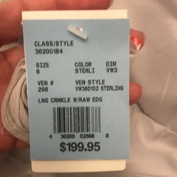 White by Vera Wang Gray/Silver bridesmaids gown - Picture 7 of 8